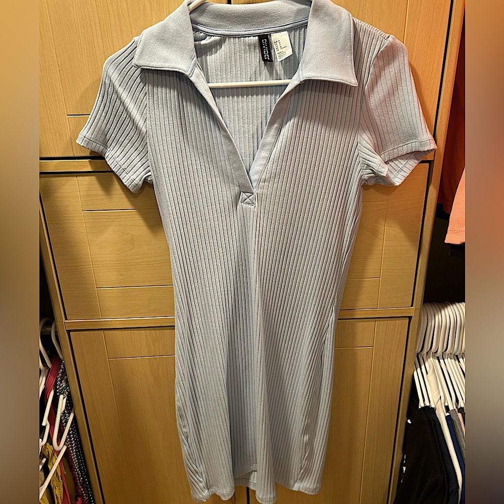 A cute light blue collar dress from divided by H&M